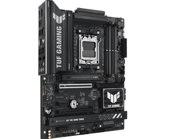 ASUS TUF Gaming B650-Plus WiFi hovedkort med AM5-sokkel, DDR5-spor og PCIe-utvidelsesplasser